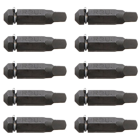 Quikdrive No. 3U Square Undersized Driver Bit Pack BIT3SU-RC10